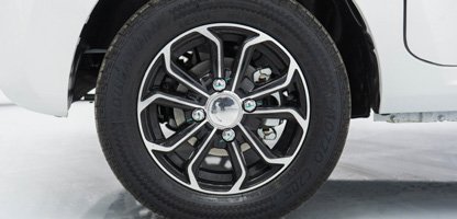 Alloy wheel with ABS braking